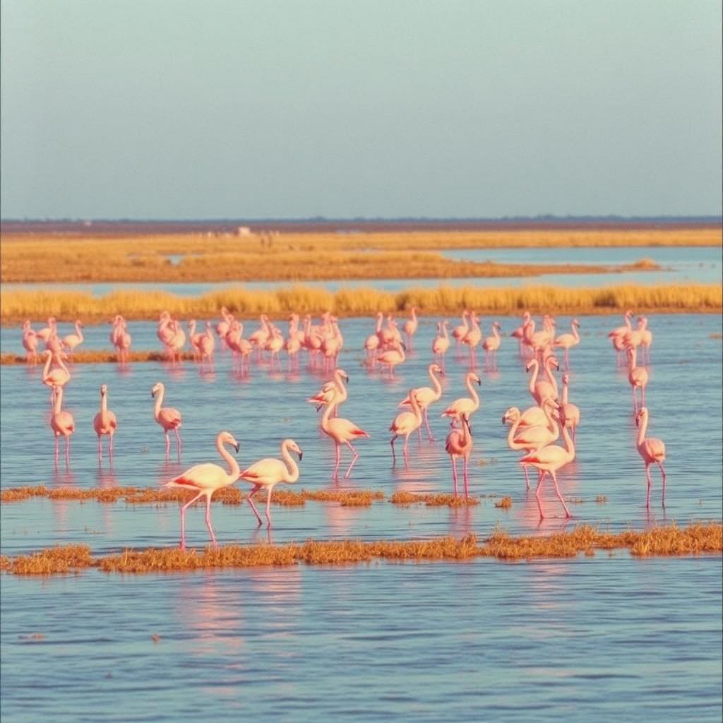 Day two — flamingos in the wetlands of Parque Bahía.